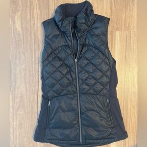 lululemon athletica Black Quilted Zip-Up Women's Vest